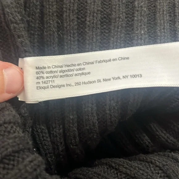 Eloquii Women’s Black Turtleneck Sweater Shrug Ribbed Sized 14/16 Super Stylish - Picture 6 of 7